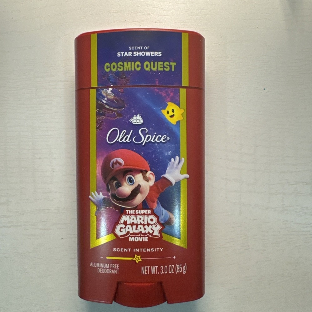 Old Spice Mario Galaxy Mario Cosmic Quest Star Showers Deodorant